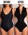 Sleeveless Surfy - Contour Black/Rose/White Before and After