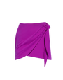 Outline image showing Mini Wrap Skirty Built-in Shapewear Swim Cover-Up - Orchid