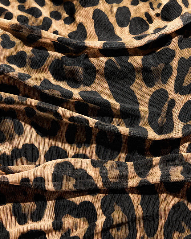 Sweetie Mermaid Dress - Symmetric Leopard