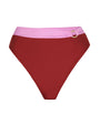 Outline image showing Brazilian Ring Kini Bottom - Copper/Lilac Two Piece Shapewear