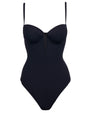Outline image showing Bombshell Sculpting Bra-Sized Shapewear Swimsuit - Black