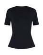 Outline image showing Sculpty Short Sleeve Shapewear Tee - Black