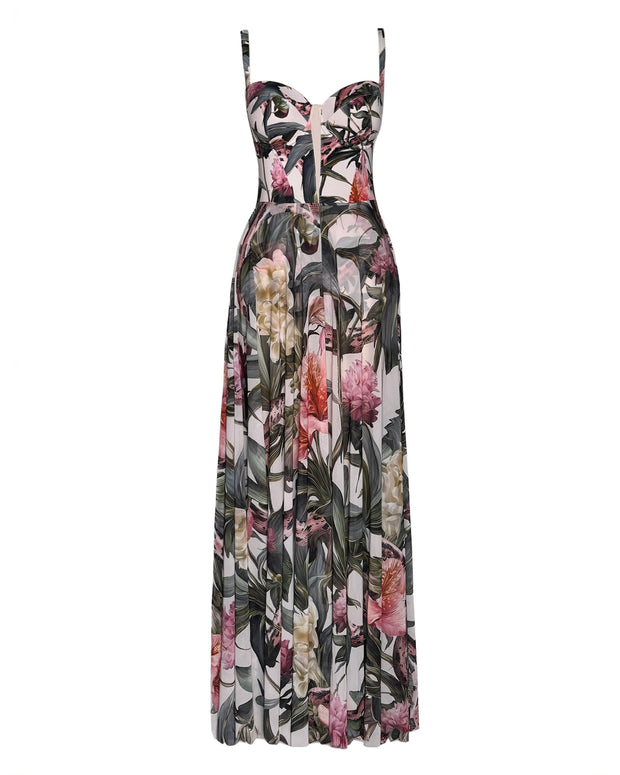 Outline image of Bombshell Maxi Dress - Daylight Peony