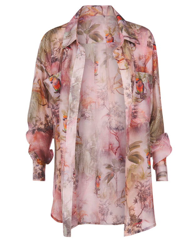 Flowy Shirt - Soft Tropical