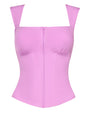 Outline image showing Corsety Square Neck Sleeveless Sculpting Shapewear Top - Lilac