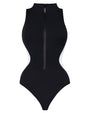 Outline image showing Sleeveless Surfy Shapewear Swimsuit - Contour Black/White