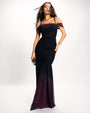 Full body front view of Sweetie Mermaid Dress - Ombre Garnet