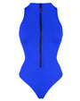Outline image showing Sleeveless Surfy One Piece Shapewear Swimsuit - Sapphire
