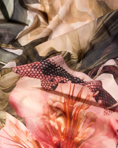 Fabric swatch of Bombshell Maxi Dress - Daylight Peony