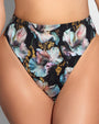 Close up of Hi Cut Smoothing Kini Bottom - Mystic Poppy front view